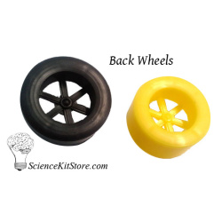 Plastic Back Wheels 1/8 " Shaft/Hole (Pack Of 100)