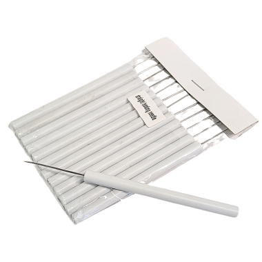 teasing-needle-straight-plastic-handle